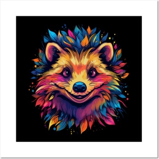 Hedgehog Smiling Posters and Art